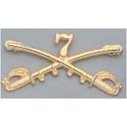 Cavalry Replica Brass Insignia - Custer's 7th Cavalry