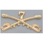 Cavalry Replica Brass Insignia - Custer's 7th Cavalry