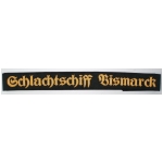 Kriegsmarine Cap Tally "Schlachtschiff Bismark"