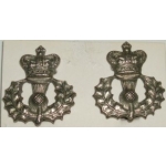Pre 1901 Queen's Own Cameron Highlanders Collar Insignia, pair