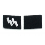 S.S. Officer's Rune Wire Collar Patches