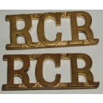 Royal Canadian Regiment Shoulder Titles, pair