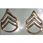 US Army Staff Sgt. Gold Collar Insignia, (Pair)