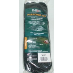 550 Paracord 100', Black