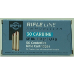 30 M1 Carbine, 110gr. SP., (50rds)