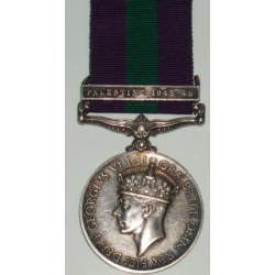British G.S.M. 1918 -1962, Palistine 1945 - 48. (Border Regt.)