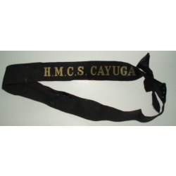 H.M.C.S CAYUGA Cap Tally