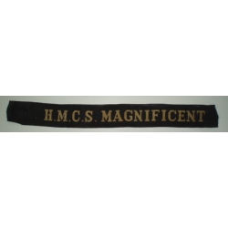 H.M.C.S. MAGNIFICENT Cap Tally