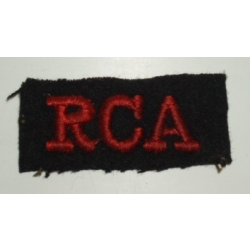 WWII RCA Cloth Shoulder Title