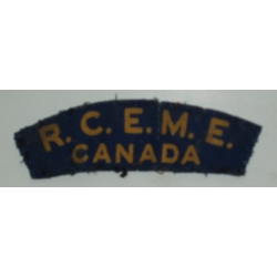 R.C.E.M.E. CANADA ,(Canvas) Shoulder Title