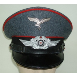 Luftwaffe Anti - Aircraft NCO Visor Cap, (EREL)