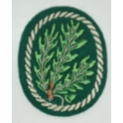 Army EM Jager Sleeve Badge, Lt Green, (orig)