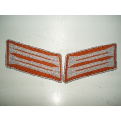 Army, Orange, EM Parade Collar Tabs, Pair, (orig)