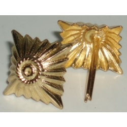 Pips, Large, 15mm Gold, (QTY-2)