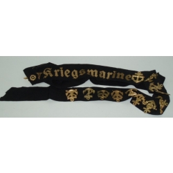 KRIEGSMARINE EM Cap Tally With Devices, (orig)