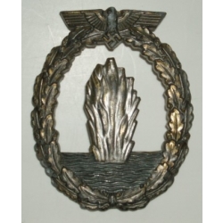 Kriegsmarine Mine Sweeper Badge, Named, (orig)