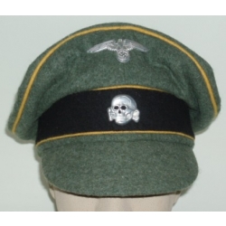 Waffen SS Crusher Cap, (Yellow)