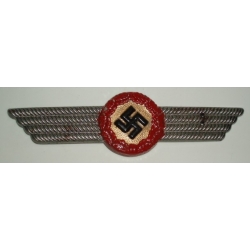 Luftwaffe Civilian Fire Brigade EM/NCO Visor Cap Wreath & Cocade