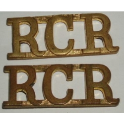 Royal Canadian Regiment Shoulder Titles, pair