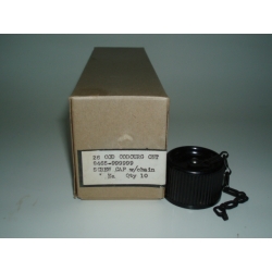 US Screw Cap & Chain. For 1 Qt. Canteen,  (Lot Of 10)