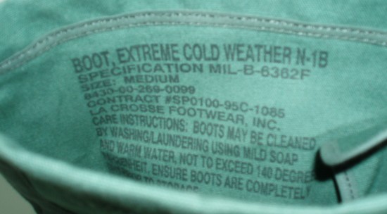 US, Extreme Cold Weather Boot, N-1B: Shop Military Goods in