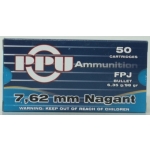 7.62 Nagant 98gr. FPJ, (50rds)