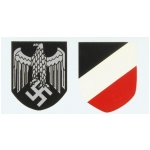 WWII German Army Helmet Decals