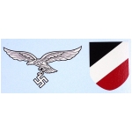 WWII German Luftwaffe Helmet Decals