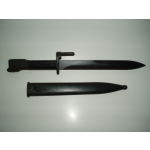 Belgian Type A Bayonet & Scabbard, (Black Grips)