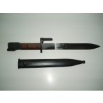 Belgian FN Type A Bayonet & Scabbard, (Wood Grips)