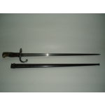 French M1874 Bayonet & Scabbard, (1877)