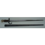 French M1874 Bayonet & Scabbard, (STEYR 1878)