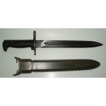 US 1905E1 M1 Garand Bayonet & Scabbard, (UC 1942)