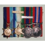 WWII Canadian 4 Medal Group, (mini)
