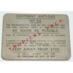 Anti-Gas Ointment, No 3A, Tropical, (WWII)