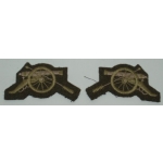 Gunners Insignia, Pair.
