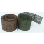 Burlap Helmet Scrim, Brown/Green