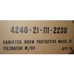 Gas Mask Filter M/69, (case of 18)