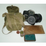 P44 Gas Mask & Carrier, (Canadian Issue, Named)