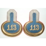 Imperial German 113 Regt. Shoulder Boards, (orig)
