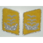 Luftwaffe Hauptmann Collar Tabs, (Yellow)