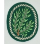 Army EM Jager Sleeve Badge, Lt Green, (orig)