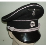 Black SS Generals Visor Cap