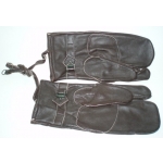 German Brown Leather Mitts