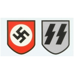 WWII German Waffen S.S. Helmet Decals