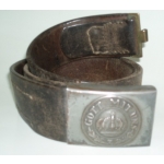 Prussian EM Belt & Buckle, (orig)