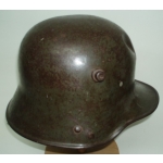 WWI German Trench Helmet, Damaged, (orig)