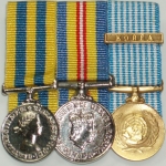 Canadian Korean War 3 Medal Group, (mini)