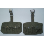 2 Pocket Cartridge Carrier, (OD Webbing) Set of 2