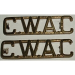 Canadian Women's Army Corps Shoulder Titles, pair